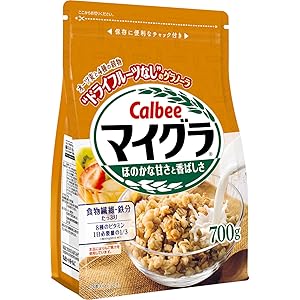 Amazon カルビー マイグラ 700g さやえんどう シリアル グラノーラ オートミール 通販