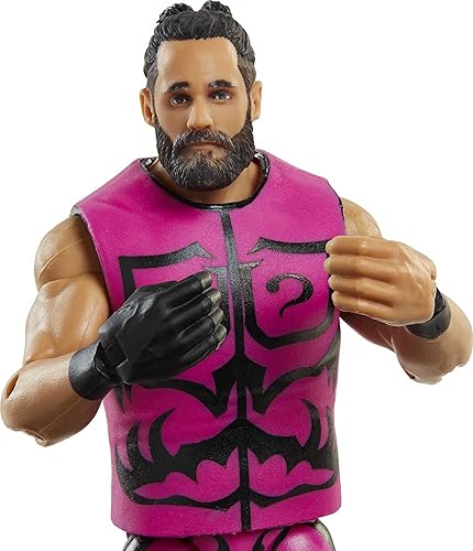 Miniatura 2 de WWE MATTEL Seth Rollins Elite Collection Series 87 - Figura de acción de 6 pulgadas, regalo coleccionable para fanáticos a partir de 8 años