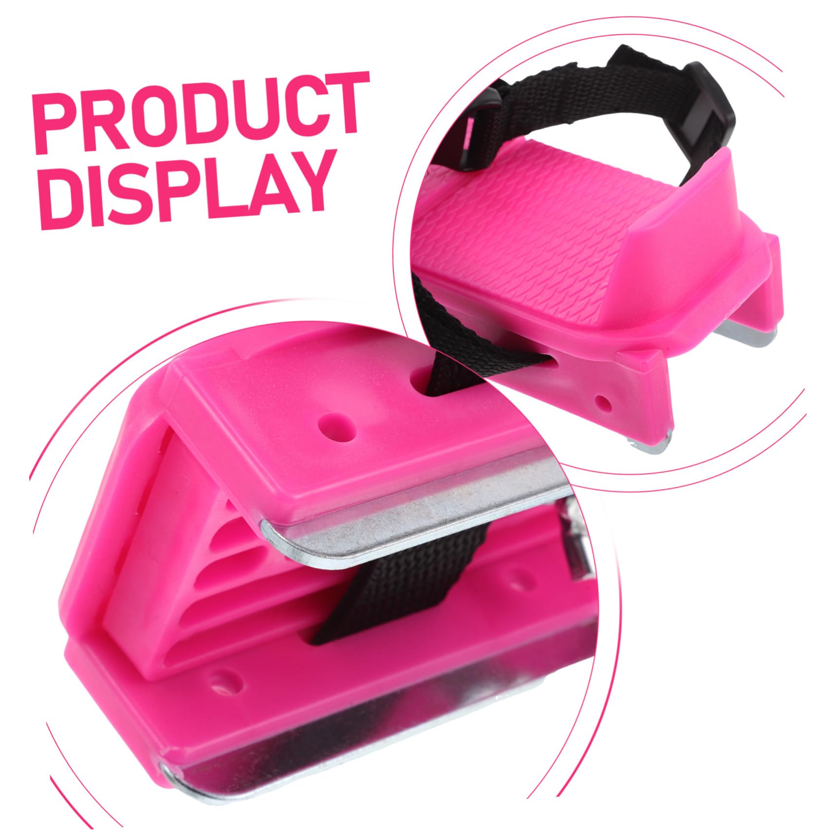 SUPVOX Pattini da Ghiaccio Rosa per Ragazzi Regolabili vestibilità Sicura e Versatilità Scarpe da Neve in Pp+Metallo per Sport Invernali All'aperto