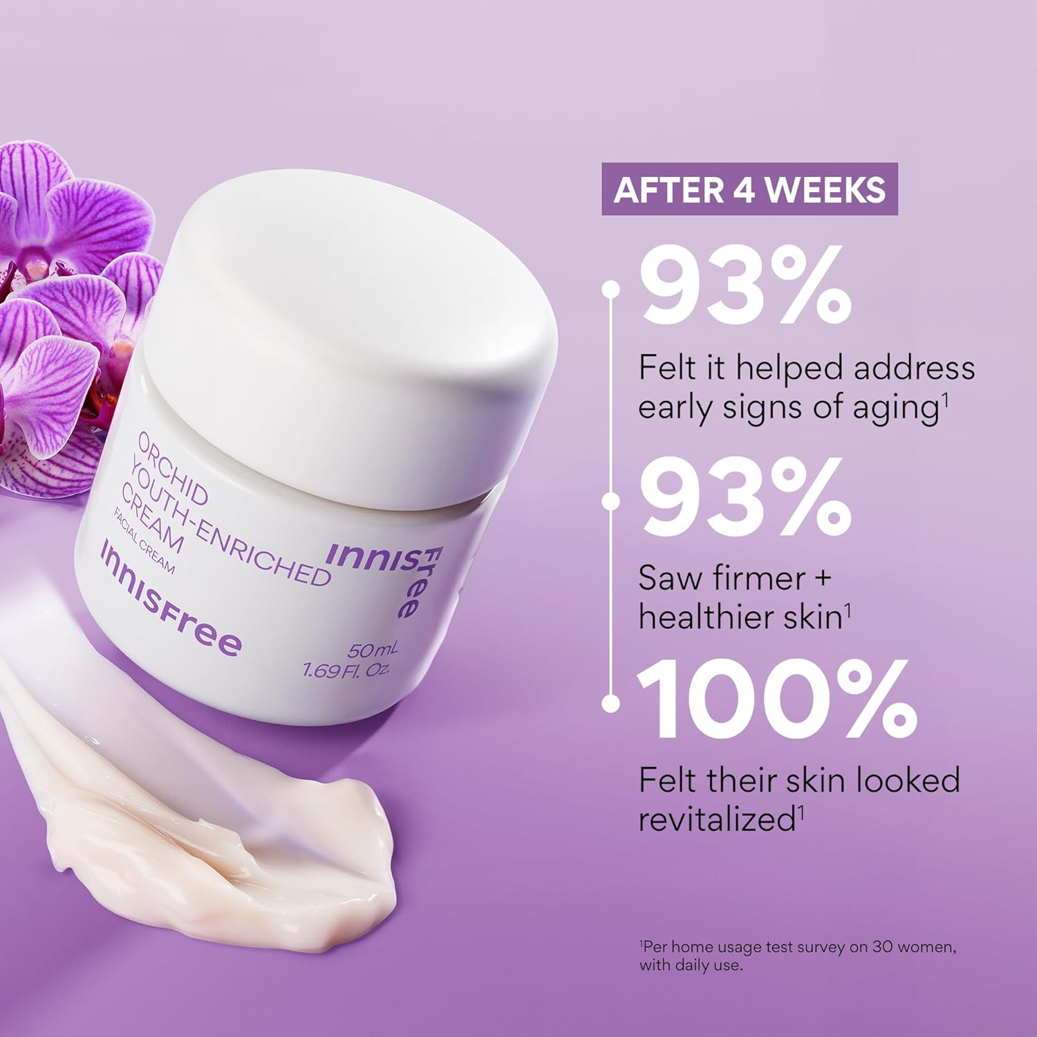 innisfree Orchid Youth-Enriched Cream, Korean Face Moisturizer for Firming, Hydration, and Youthful Skin - Image 2