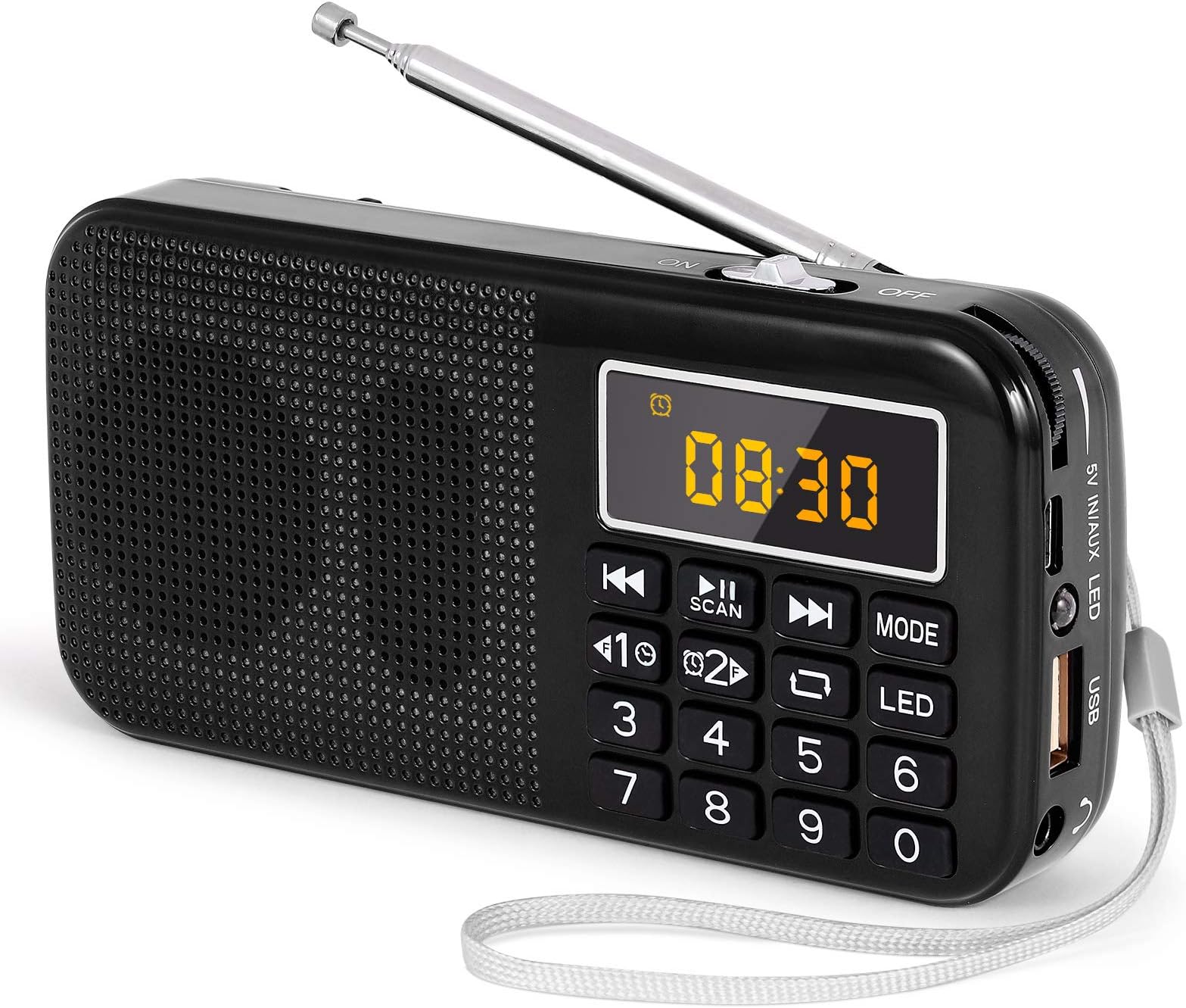 PRUNUS J-725 Rechargeable Radio(3000mAh Battery) Portable Radio