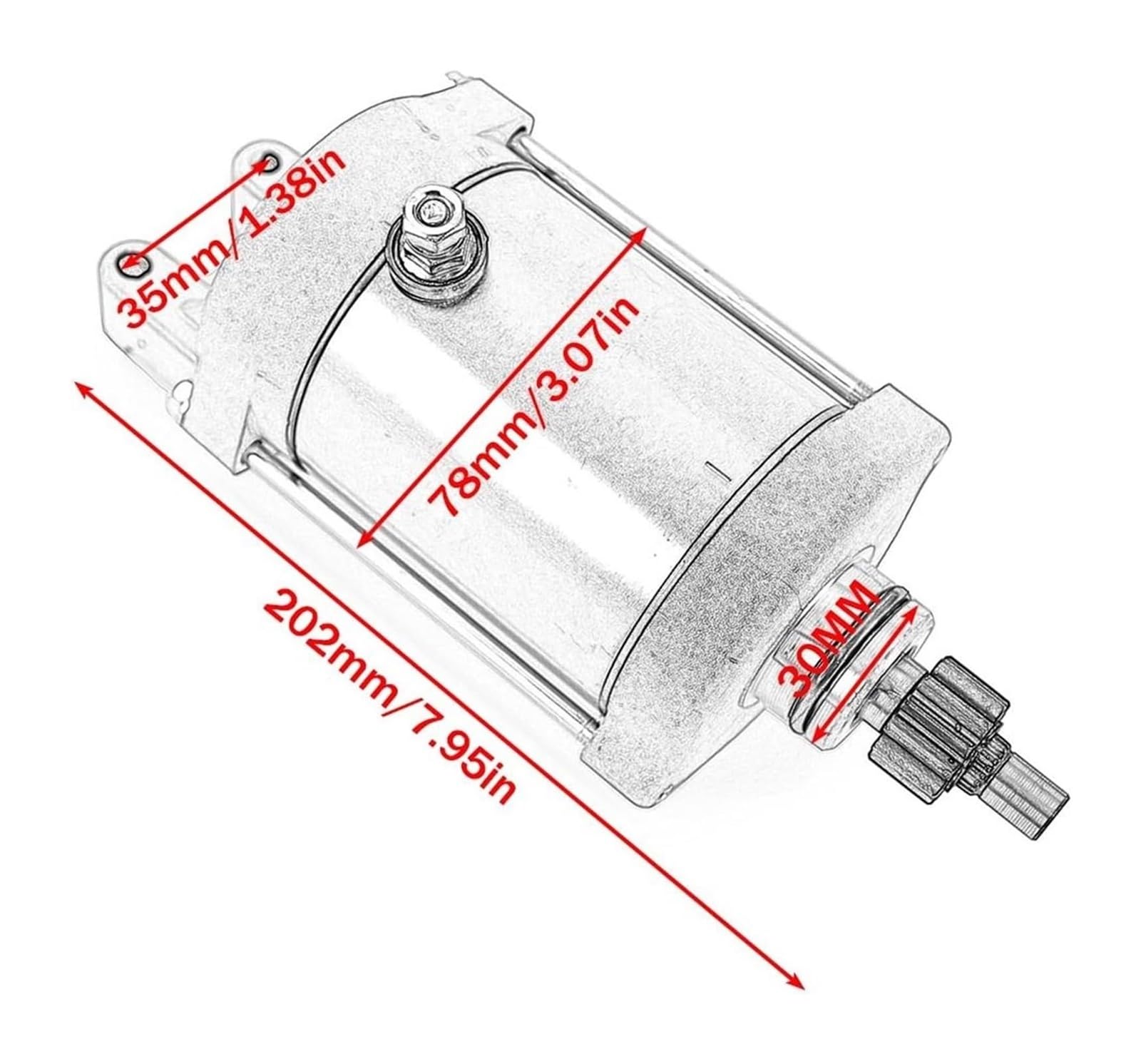 Motor De Arranque para Yamaha SZR660 TT600 E XT400 XT500 EZ XT600E XT600Z XTZ750 Super para Tenere 3TB-81800-00 4GV-81800-00 Motor De Arranque Encendido