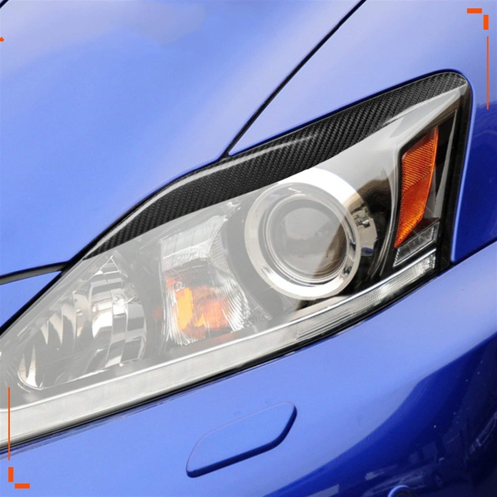 Accessori per Auto Tuning: Fari in Fibra di Carbonio per Lexus IS250 IS300 2006-2012, Copri palpebre, Adesivi per fari, Sopracciglia e palpebre, Accessori per Tuning.