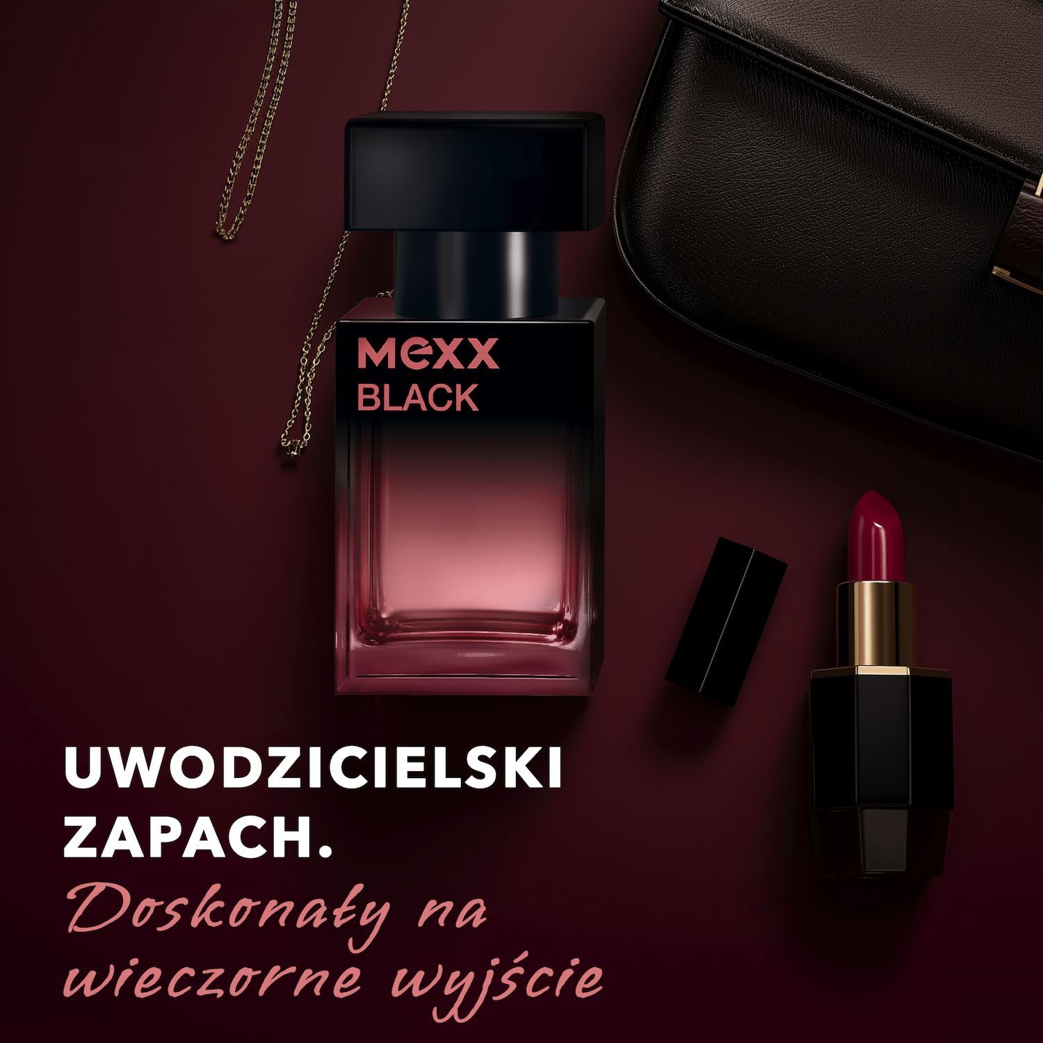 Mexx Black Woda Toaletowa dla Kobiet, o Kwiatowo-Owocowym Zapachu, 15 ml