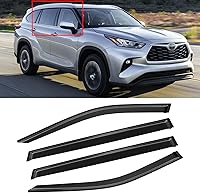 Vista 139 de Visera de ventana para Jeep Cherokee 1984-2001 (Excluye Modelo Limited), Protectores Guards Shields de lluvia de canal exterior, Deflector