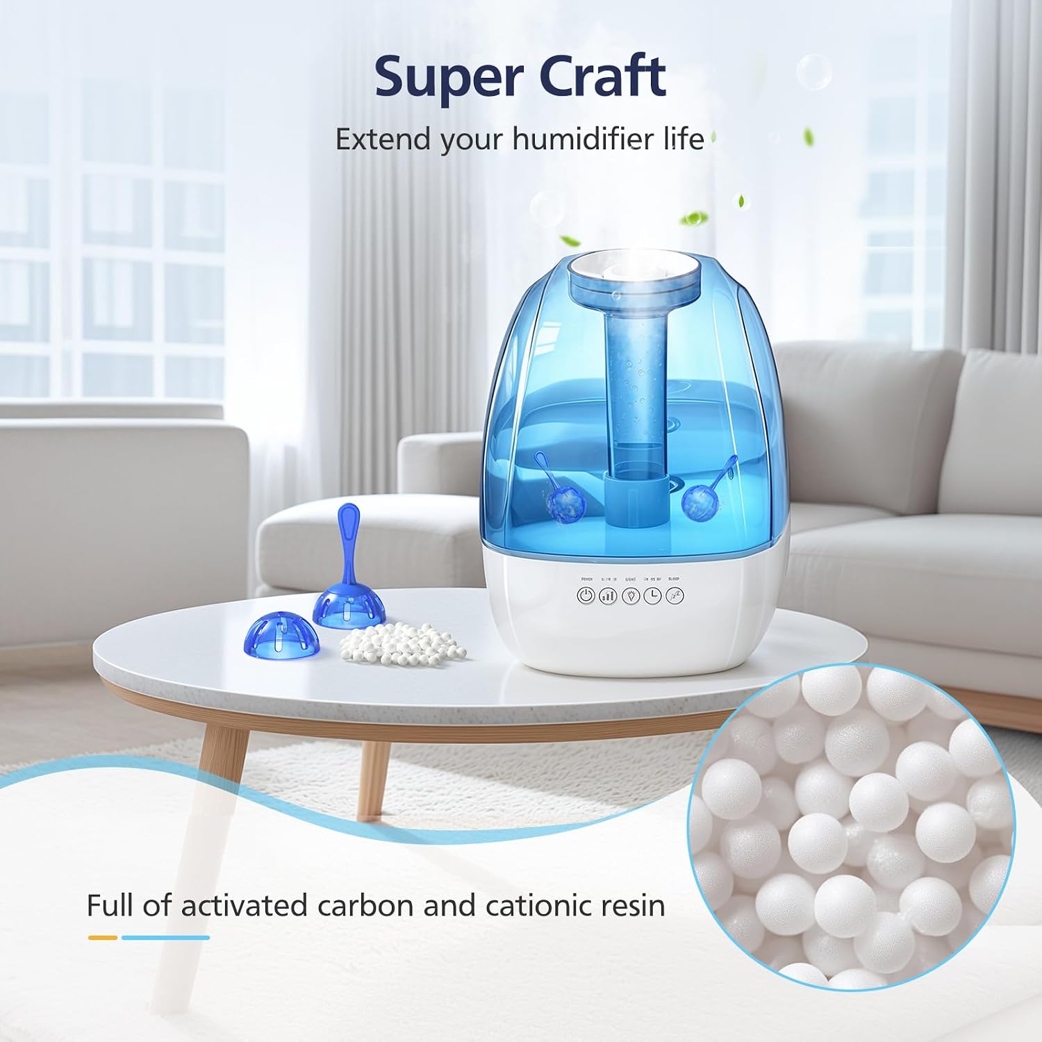 12 Pack Universal Humidifier Tank Cleaner Demineralization Cleaning Ball
