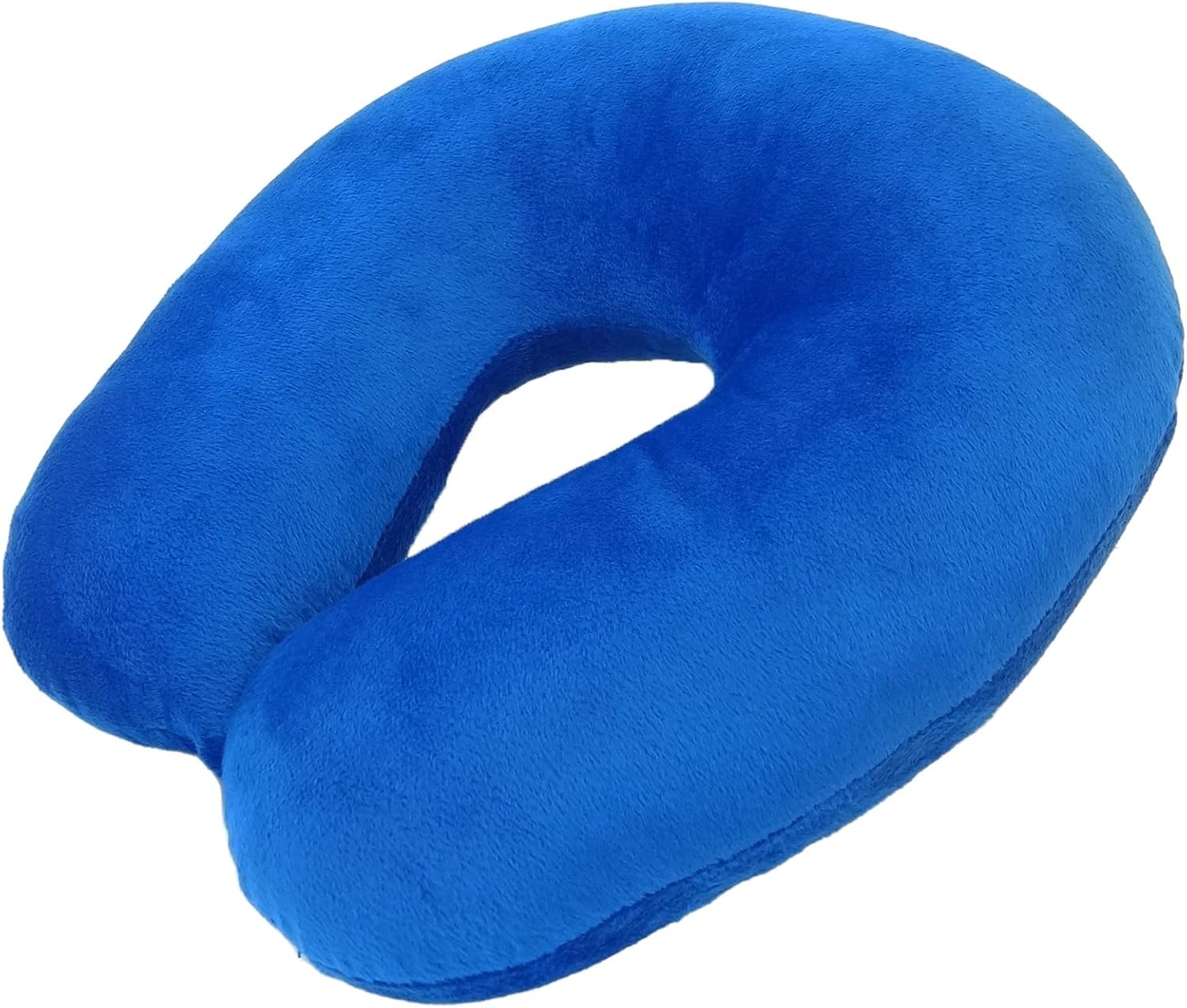 Wolf Essentials Adult Cozy Soft Microfiber Neck Pillow, Compact, Perfect for Plane or Car Travel, Cobalt : Home & Kitchen