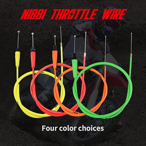 Miniatura 7 de NIBBI Cable de acelerador 93.5cm, Cable de acelerador ajustable universal de repuesto para motocicleta 36.8", Para Dirt Bike Pit Bike YAMAHA
