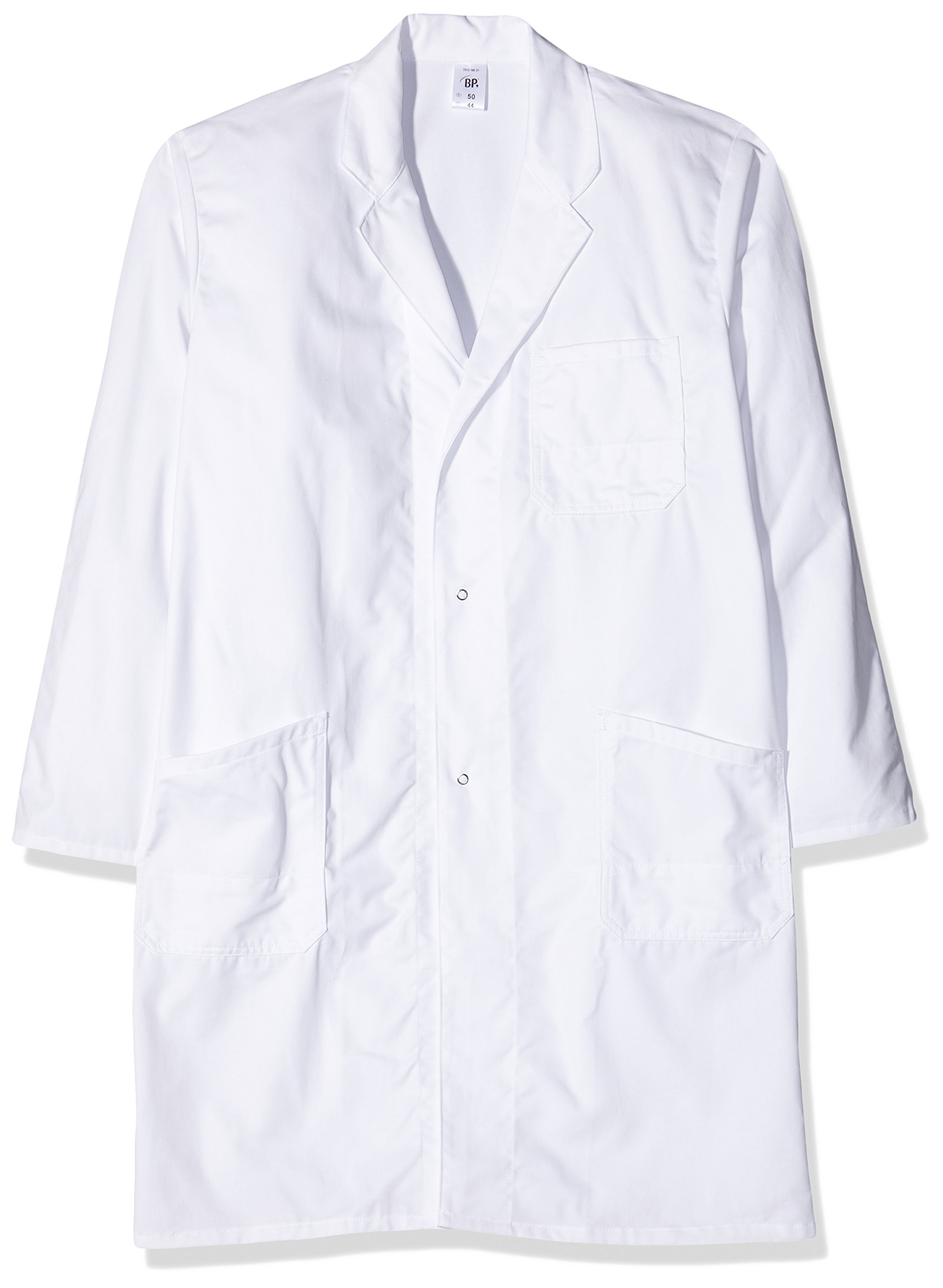 Neolab 4 1052 - Abrigo de laboratorio solapa - Talla 52/1 - BW - Blanco - Hombre