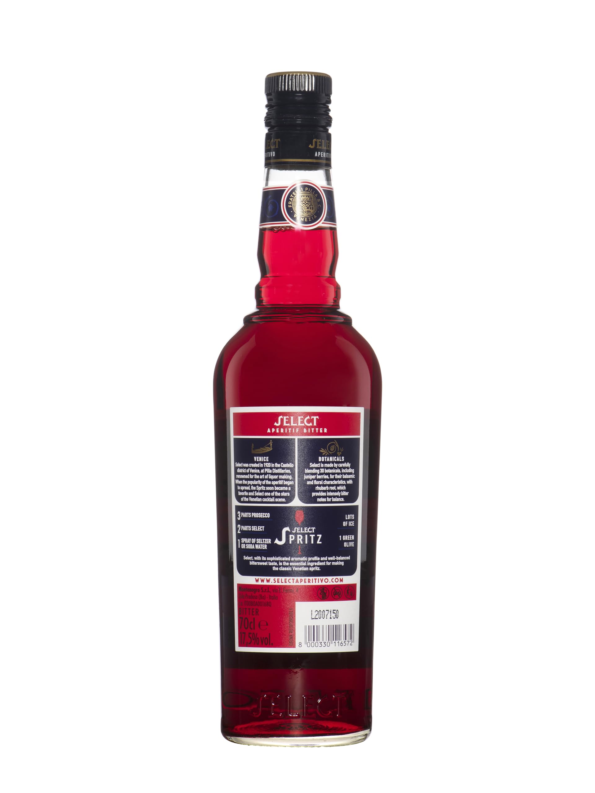 SELECT Aperitivo - Tin Pack - Apéritif Amer - Optimal pour les Cocktails Spritz - Notes Herbacées et Douces - Origine : Italie - 17. 5 pour cent Alcool - 70 CL