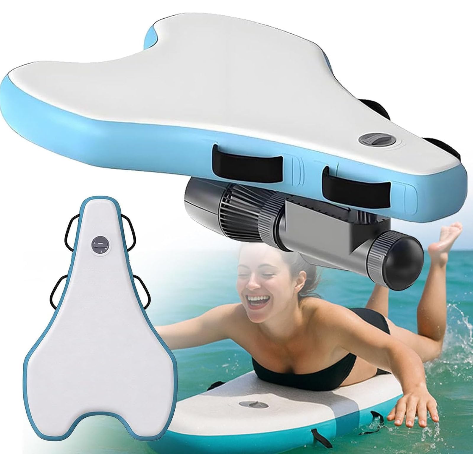 JozyJul 2026 Upgraded Electric Surfboard+Underwater Scooter – 500W/700W Brushless, 10-Speed Remote, 10000/16000mAh,Jet Board Electric Surfboard 500W