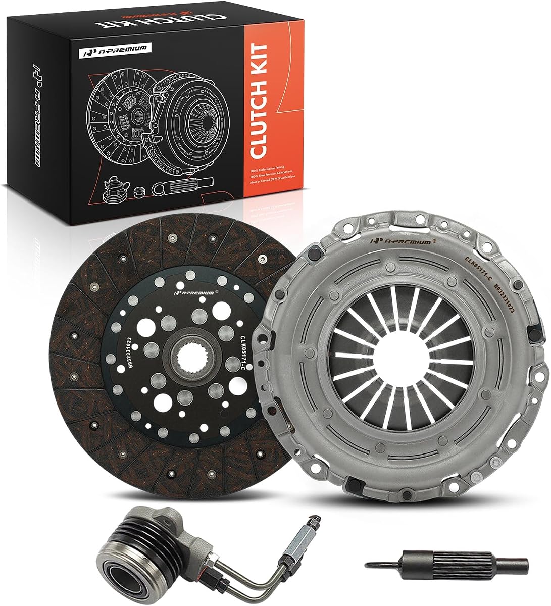 A-Premium Transmission Clutch Kit Compatible with Hyundai & Kia | for Hyundai Sonata 2009-2010, Tucson 2010-2011 & Kia Optima 2009-2010, Forte, Forte Koup, Sportage, 2.4L, Naturally Aspirated