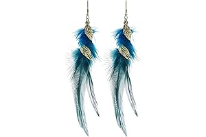 Bohemian Handmade Feather Earrings: Adorn Your Ears with Nature's Elegance