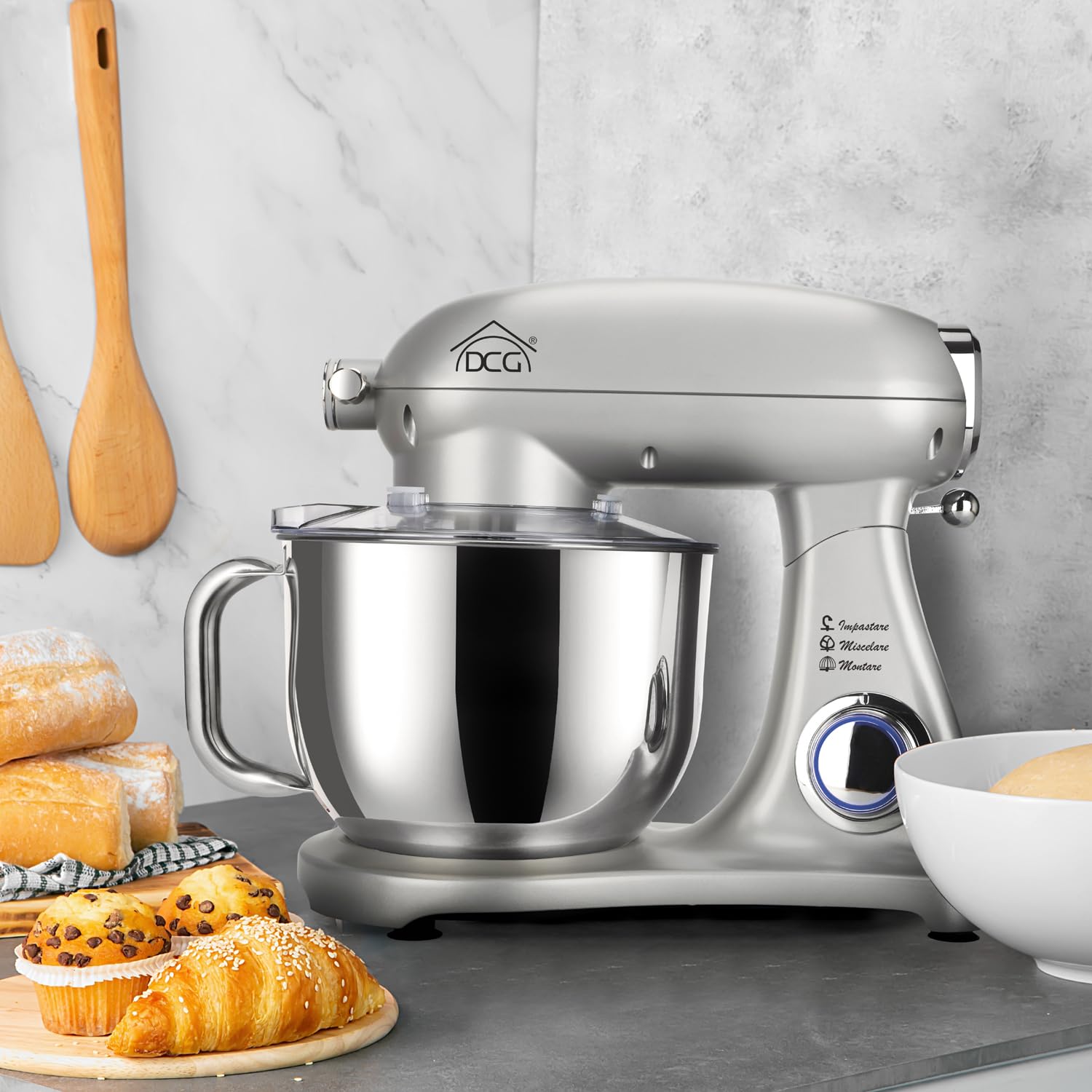 Impastatrice 7 litri KM1510 DCG 1800W (Silver)