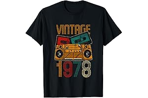 Nostalgic Vibes: 46th Birthday Gifts - Vintage 1978 T-Shirt