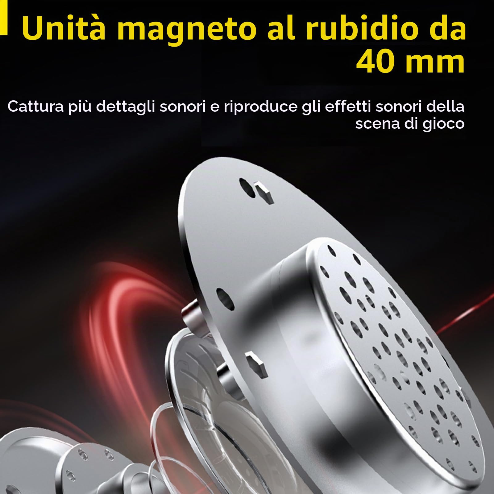 docooler Cuffie da gioco con tastiera e mouse combinate con tappetino per mouse Cuffie da gioco 1000 con mouse retroilluminato colorato ad alta velocità di movimento con microfono
