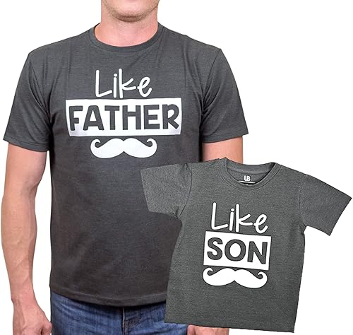 Unique Baby Camisas a juego para el día del padre con texto en inglés "Daddy and Me", para