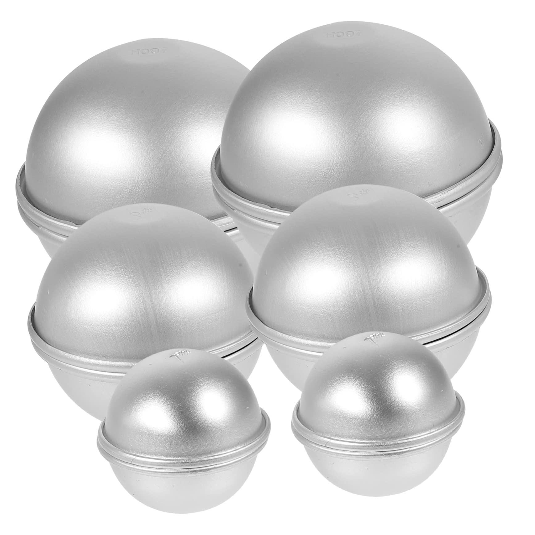 Veemoon 12pièces Moule Demi-sphère Alliage Aluminium Lot Pour Diy Gâteau Sels De Bain Et Artisanat Surface Lisse Et Robuste Variée Pour Bricolage Facile Et Résistant