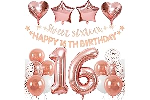 Rubfac Sweet 16 Decorations: The Perfect Birthday Party Essentials