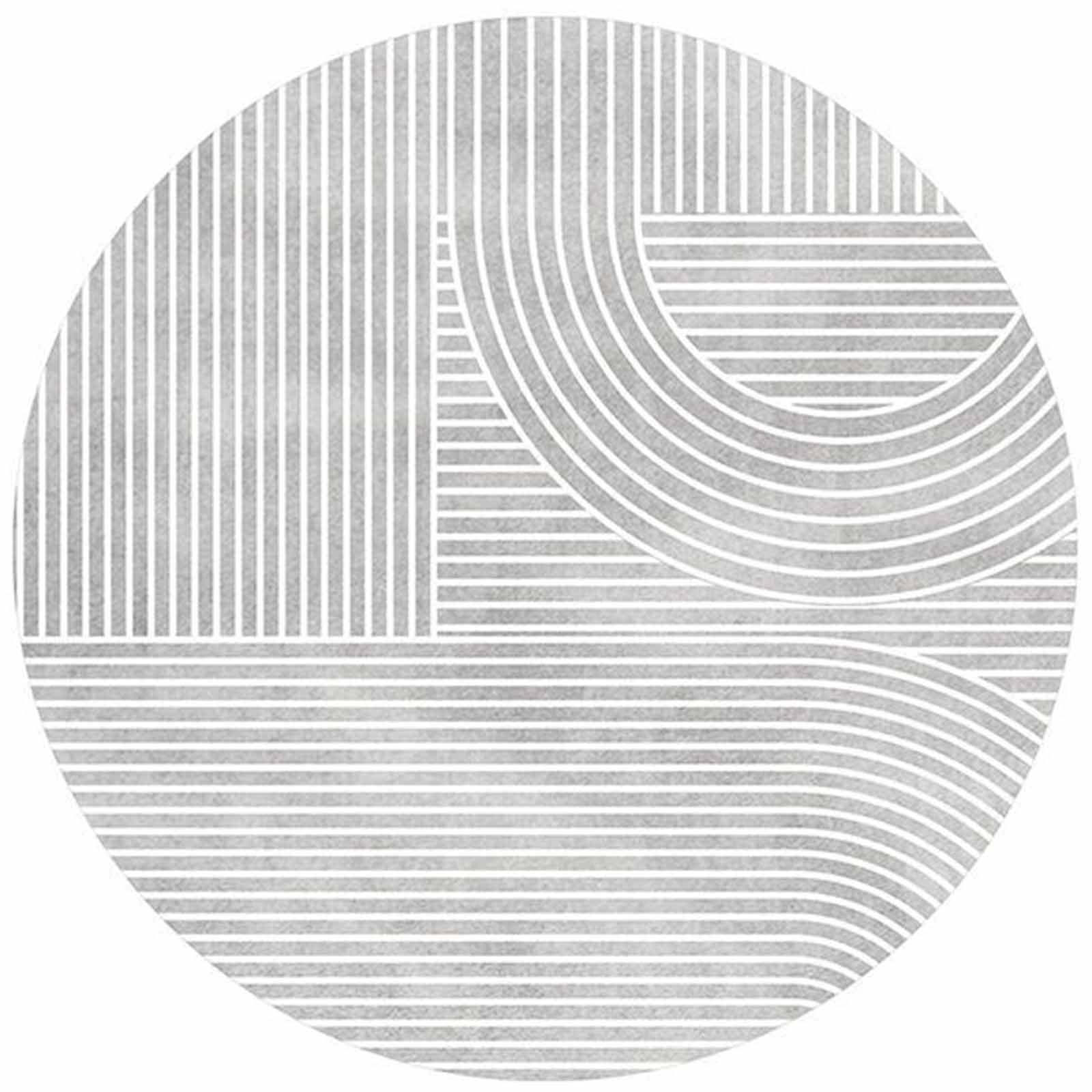 Tapis de salon café gris et blanc au design géométrique pour chambre à coucher moderne