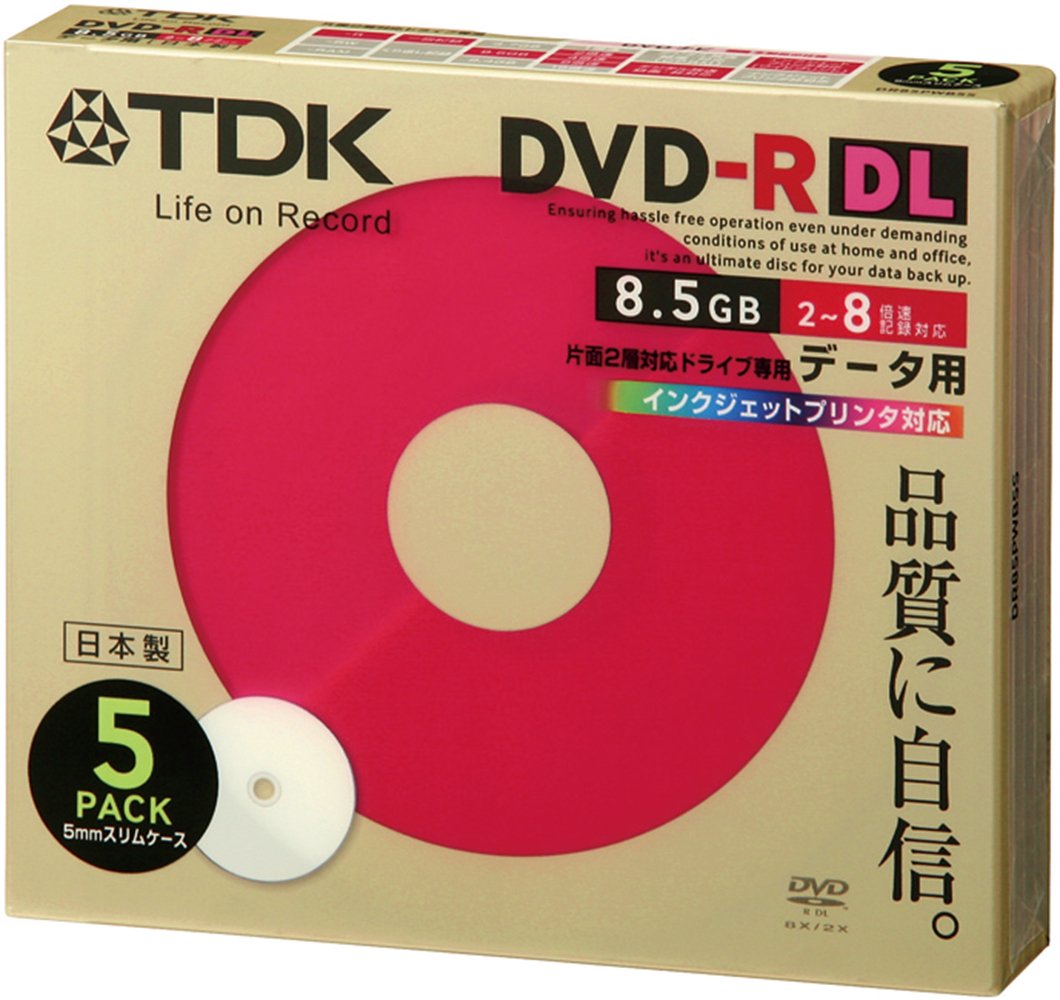 Amazon.co.jp: TDK データ用DVD-R DL(8.5GB) ホワイトワイド