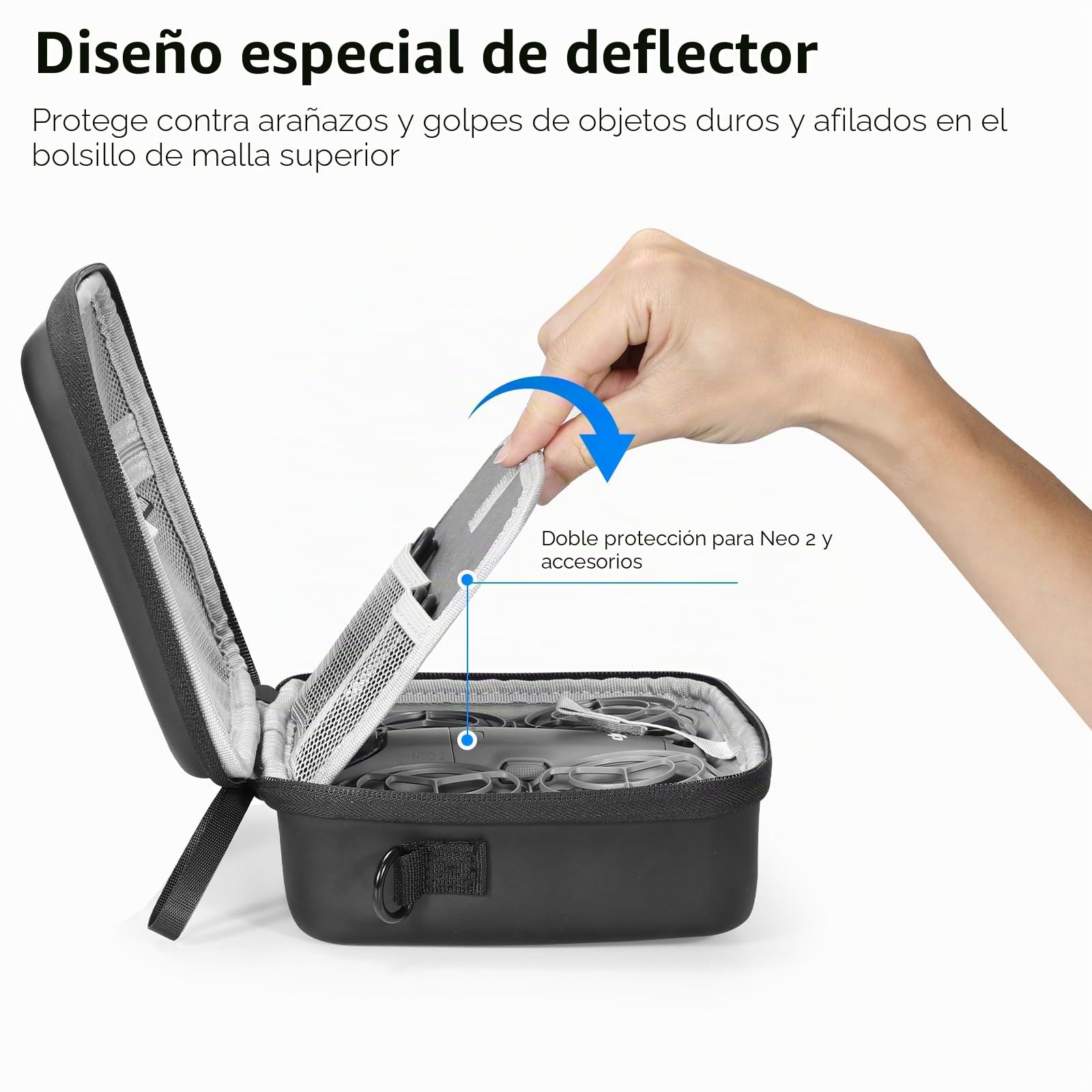 FPVtosky Bolsa para Neo 2, portátil PU bolsa de transporte para DJI Neo 2 Drone Accesorios [solo bolsa]