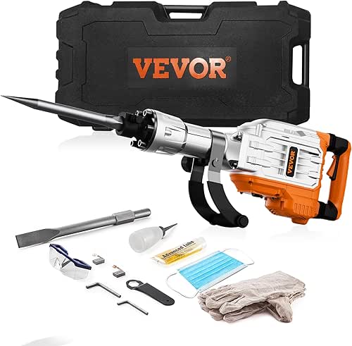 VEVOR Demolition Jack Hammer, MAX 3500W Jack Hammer Concrete Breaker