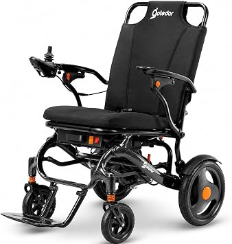 Aotedor Carbon Fiber Electric Wheelchair,37 lbs Ultra Lightweight Foldable Wheelchair, Airline Approved,30 Miles Range,Dual Batteries, Easy Control for Travel