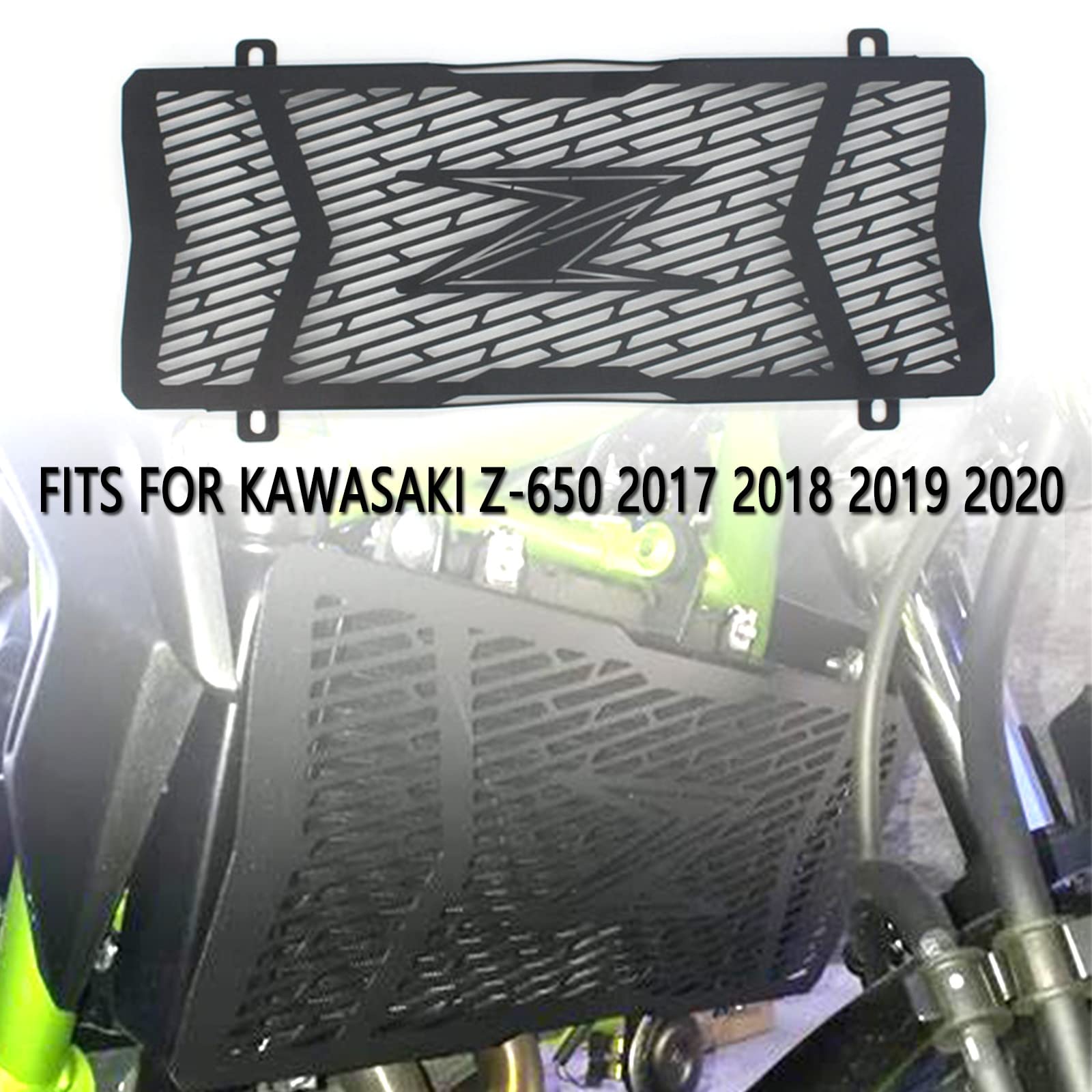 Z650 Grille de radiateur de moto en acier inoxydable pour Kawasaki Z-650 2017 2018 2019 2020
