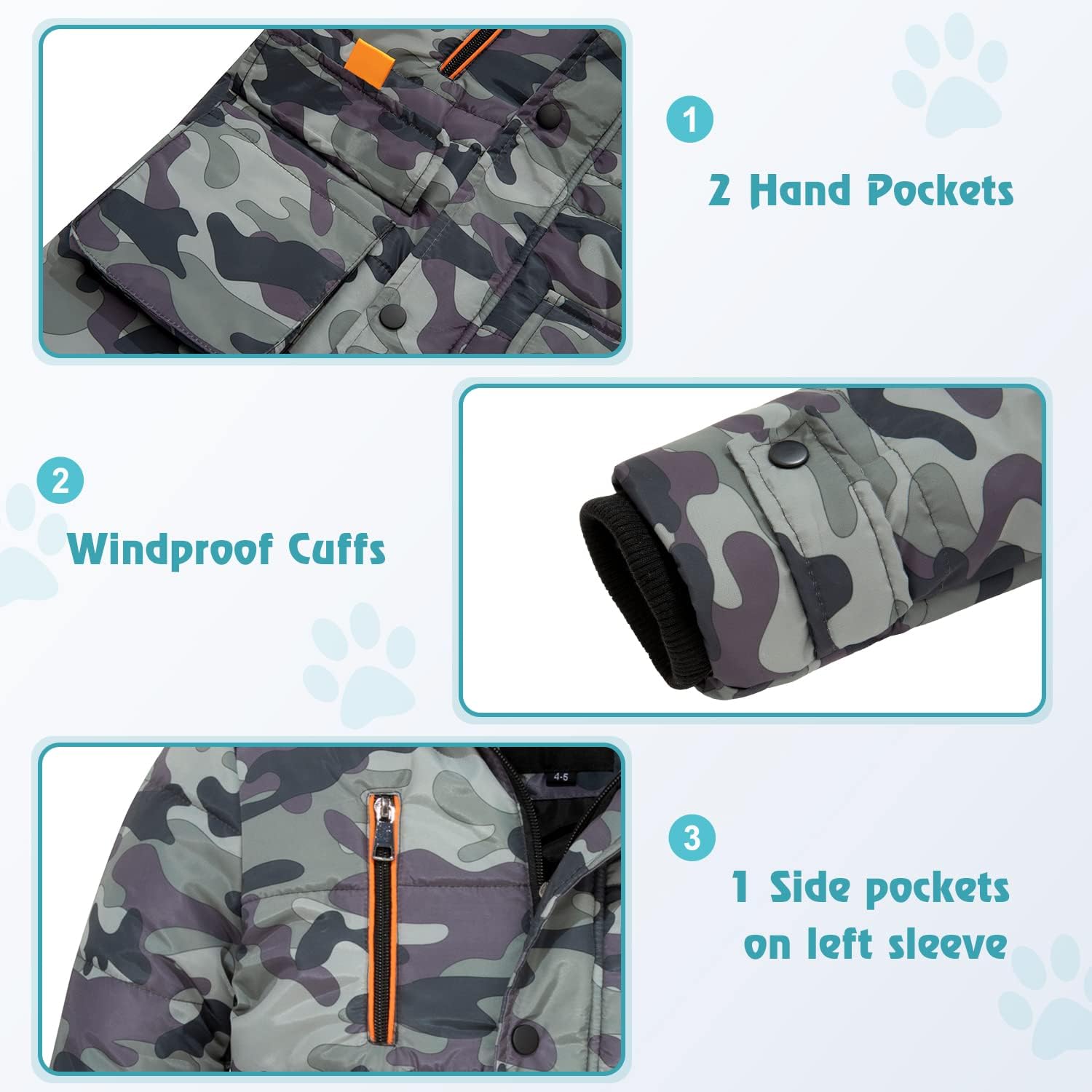 FARVALUE Boy Winter Coat Warm Quilted Puffer Water Resistant Parka Jacket with Detachable Fur Hood for Big Boys - Image 5