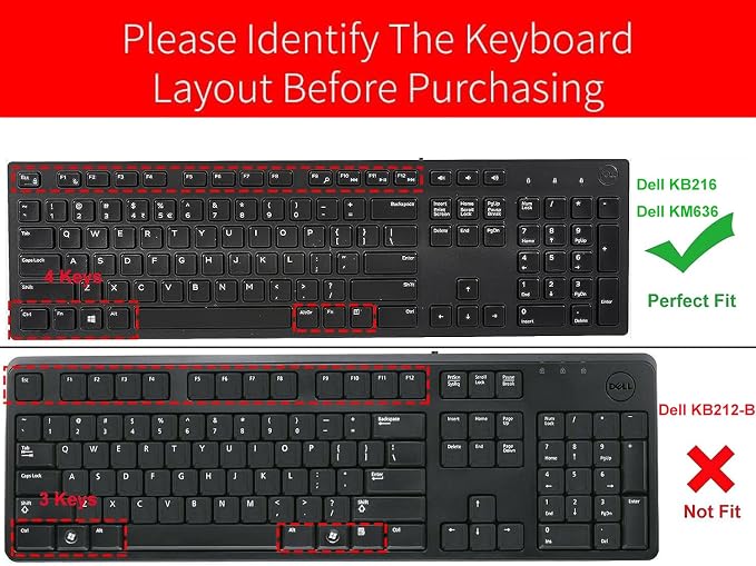 Protector de Teclado para Dell KB216 y KM636 Silicona miniatura 2