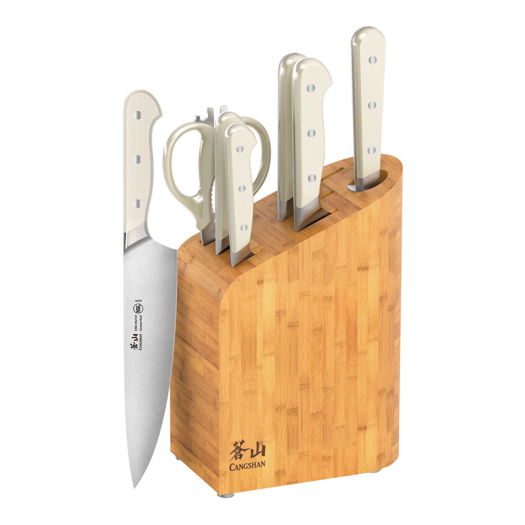 Amazon.com: Cangshan APERTIVO Series 8-Piece Knife Block Set