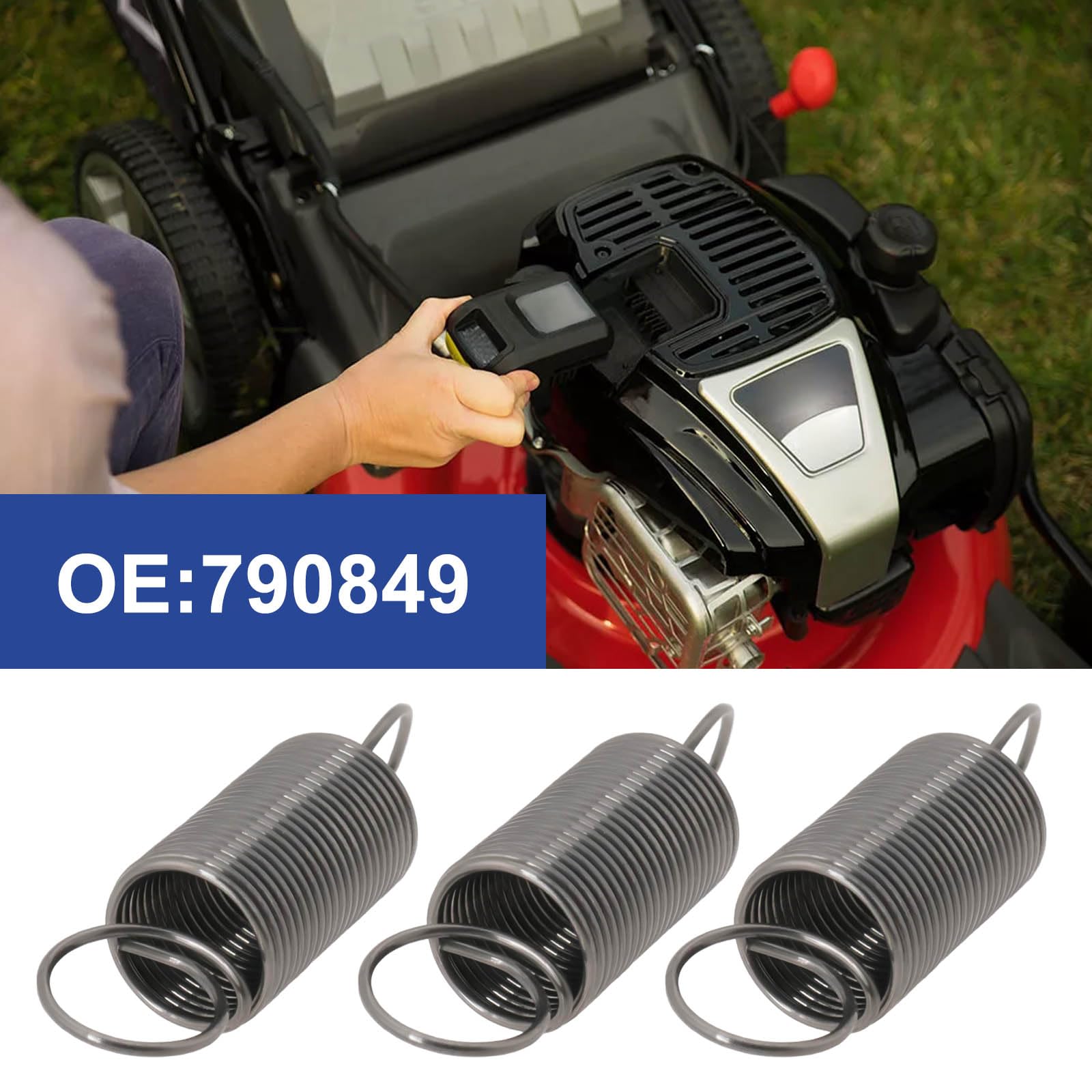 LT Easiyl 10PCS Lawn Mower Air Vane Choke Spring Compatible with Briggs & Stratton OE 790849 19.4x5.3mm Wire Diameter 0.4mm Choke Return Spring Silver - Image 2
