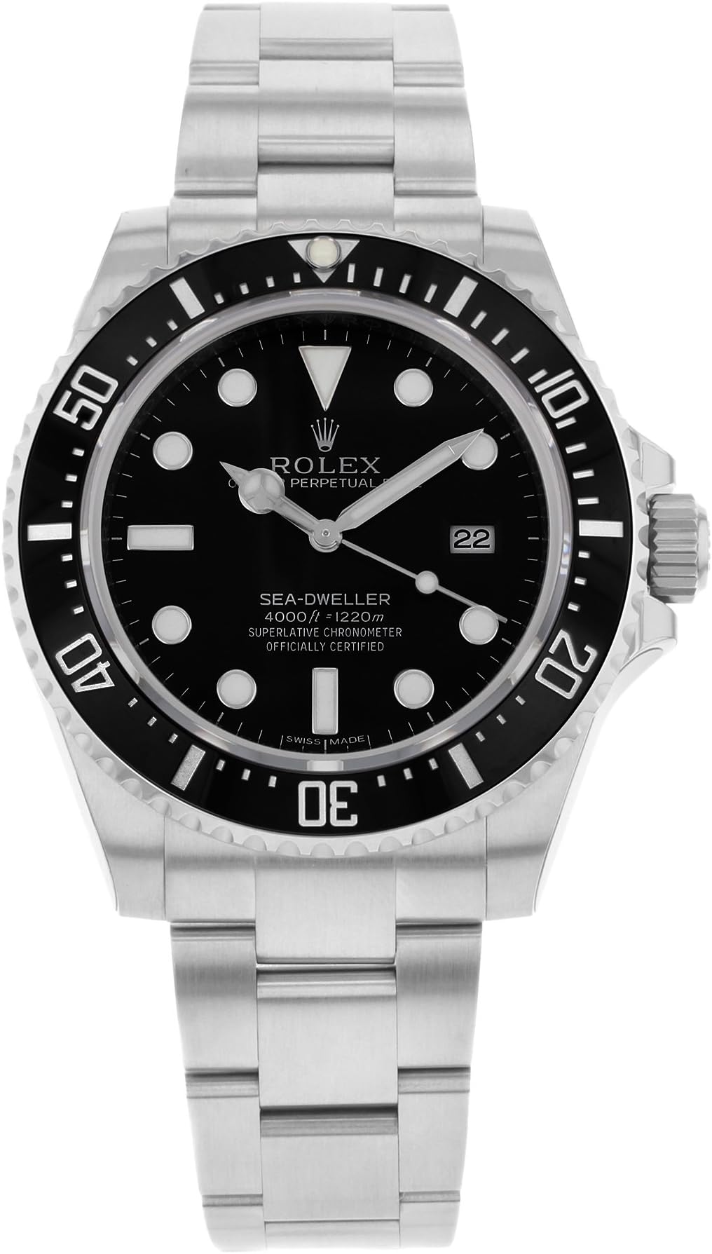 Seadweller Black Dial Stainless Steel Mens Watch 116600BKSO