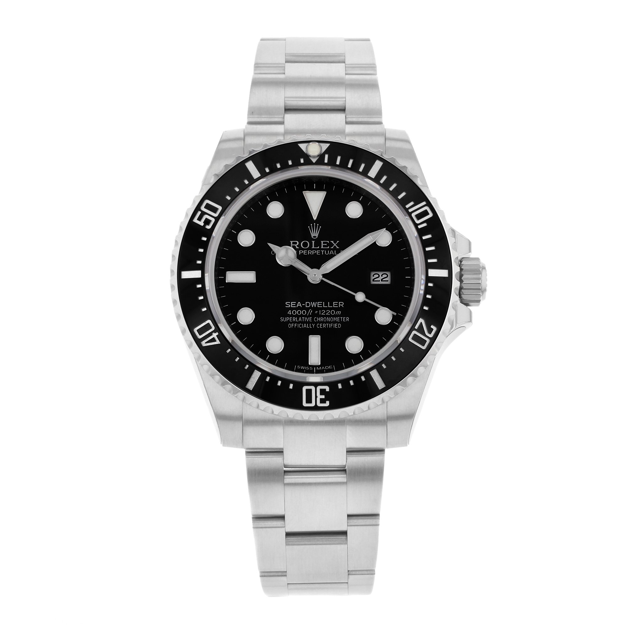 RolexSeadweller Black Dial Stainless Steel Mens Watch 116600BKSO