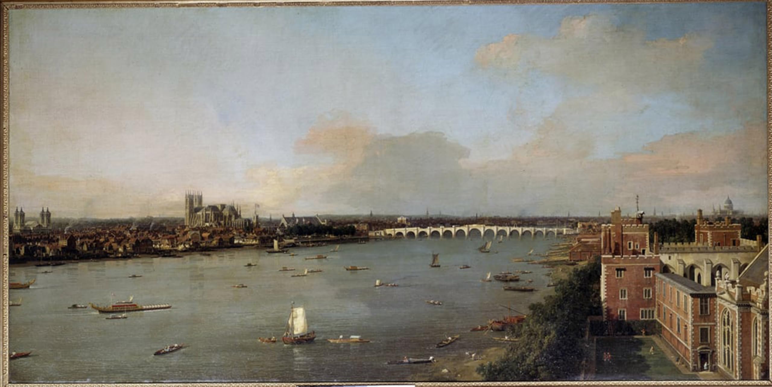 POSTERIIk Famous Animal Posters Vintage Picture View of London and the Thames by Canaletto Modern Wall Decor for Home Decor 60x90cm