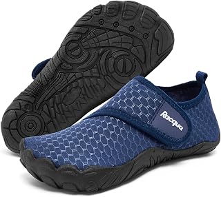 Racqua Kids Water Shoes Boys Girls Non-Slip Quick-Dry Breathable Aqua Shoes Beach Pool Swim Lightweight (Little/Big Kid)