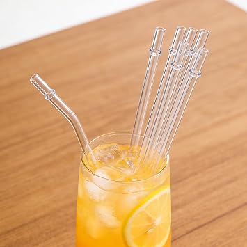 12 PCS Clear Reusable Plastic Replacement Drinking Straws,Clear Plastic Straw,Extra Long Straw,Dishwasher Safe,Set of 12 Pcs Straws with Cleaning Brush,for 24oz & 40oz Tumblers(11inch)