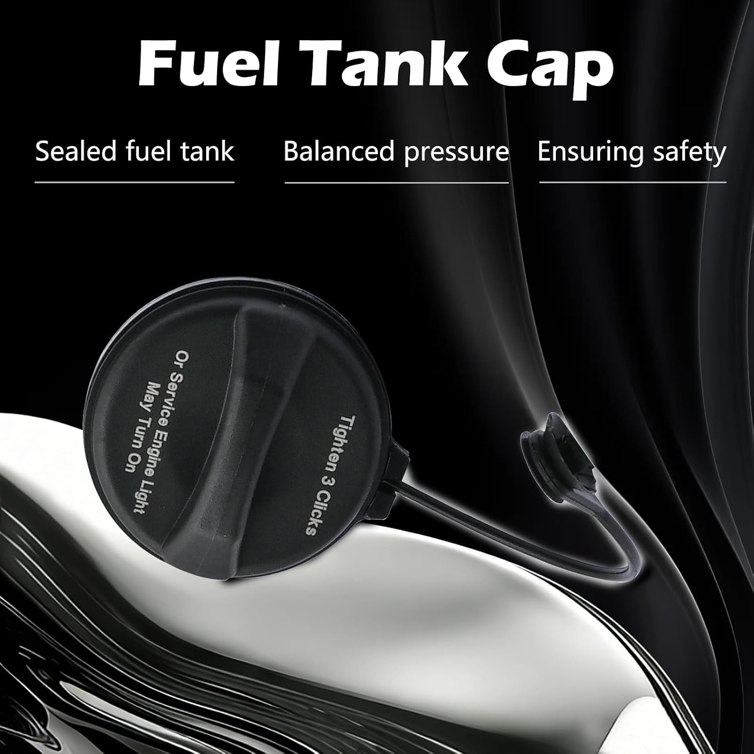 95995094 Gas Fuel Tank Filler Cap Fit for Buick LaCrosse for Cadillac CTS Escalade for Chevrolet Silverado Suburban Cobalt Equinox Impala Malibu Tahoe Trailblazer for Gmc Sierra Canyon Envoy Savana