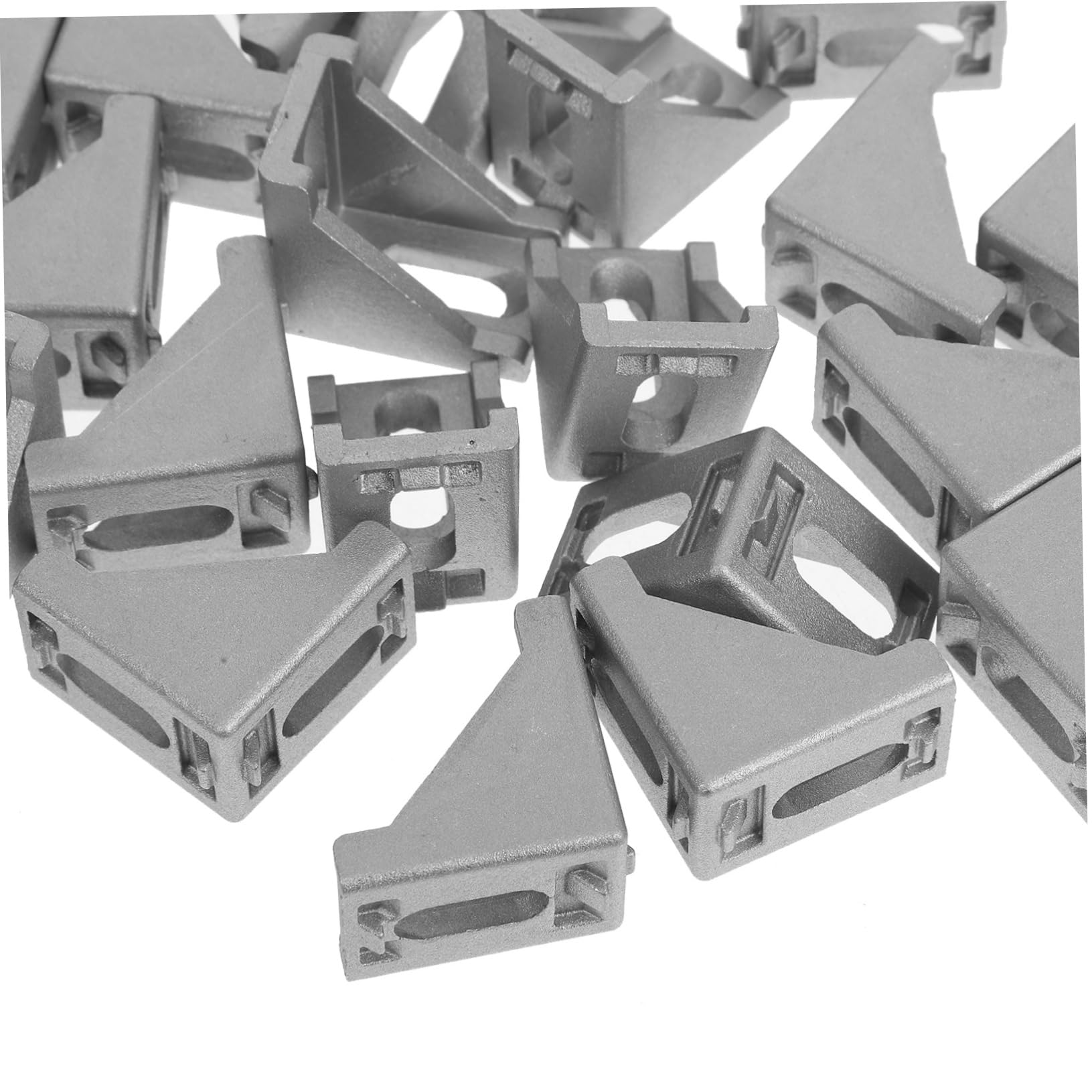 2sätze Aluminium-strangpressprofil Eckverbinder Eckwinkel Für Möbel Verbindungselement Aus Aluminiumlegierung Stabile Befestigung Für Profile Montagefreundliche Halterung