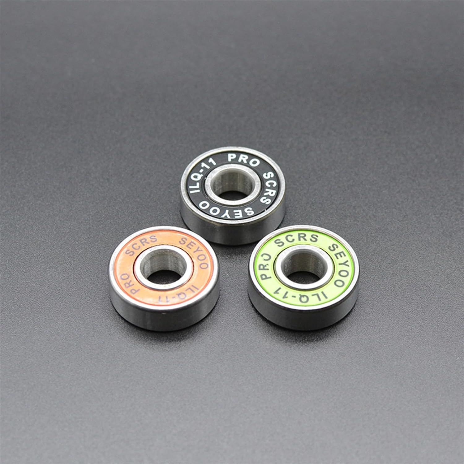 8Pcs 608 2RS Bearing ILQ-11 8x22x7 Green Longboard Speed Inline Skate Wheel Bearing Skate Scooter Smooth Skate Scooter Bearing(8Pcs ILQ-11 Green)