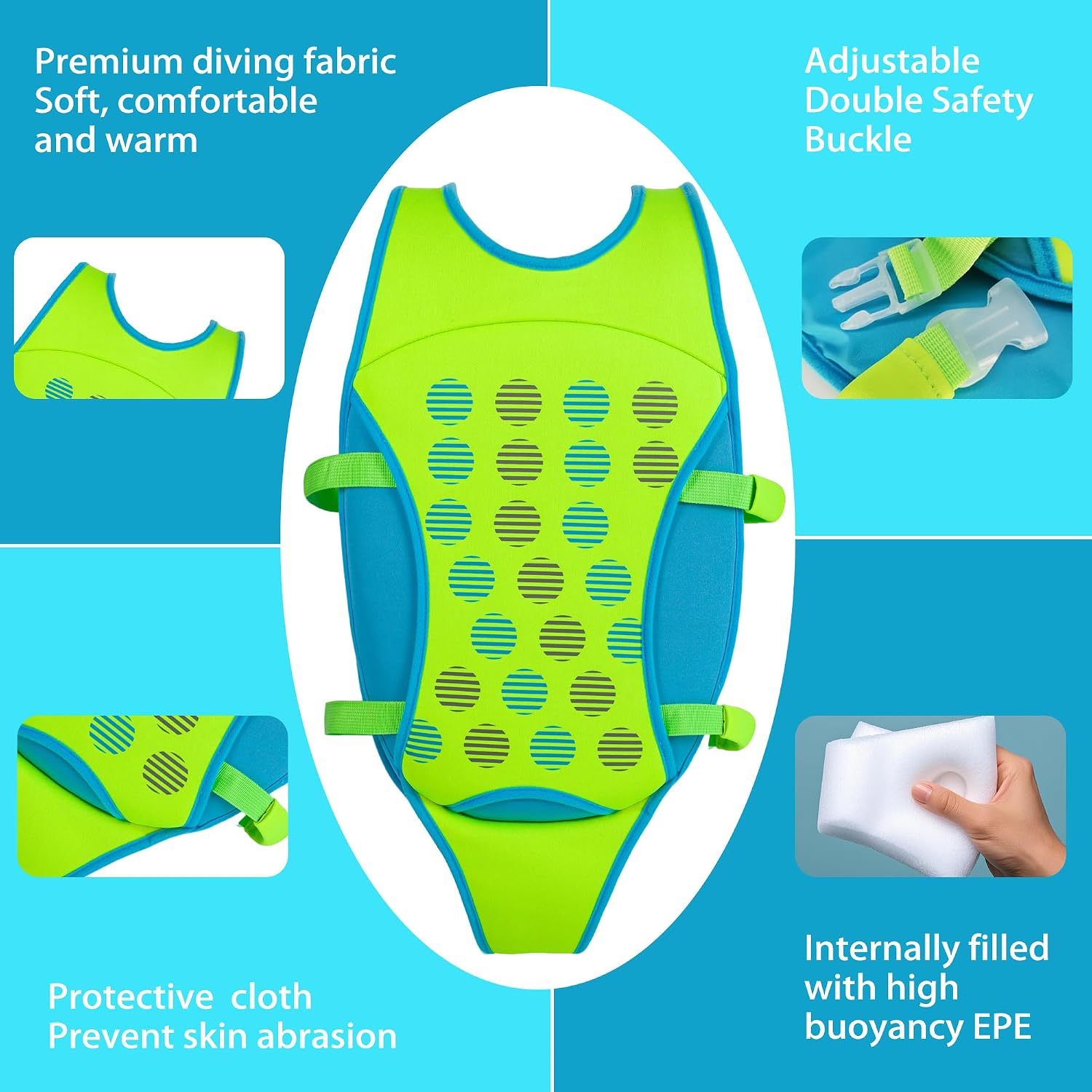 YOTAN Kids Swim Vest, Kid Swim Jacket and Buoyancy Swimming Aid