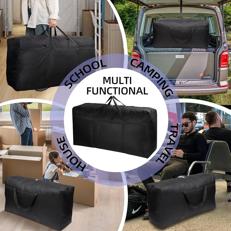 Borse Trasloco 98L Lannvan - 2 Pezzi In Oxford 600D Impermeabile | Con Manici E Cerniere Resistente