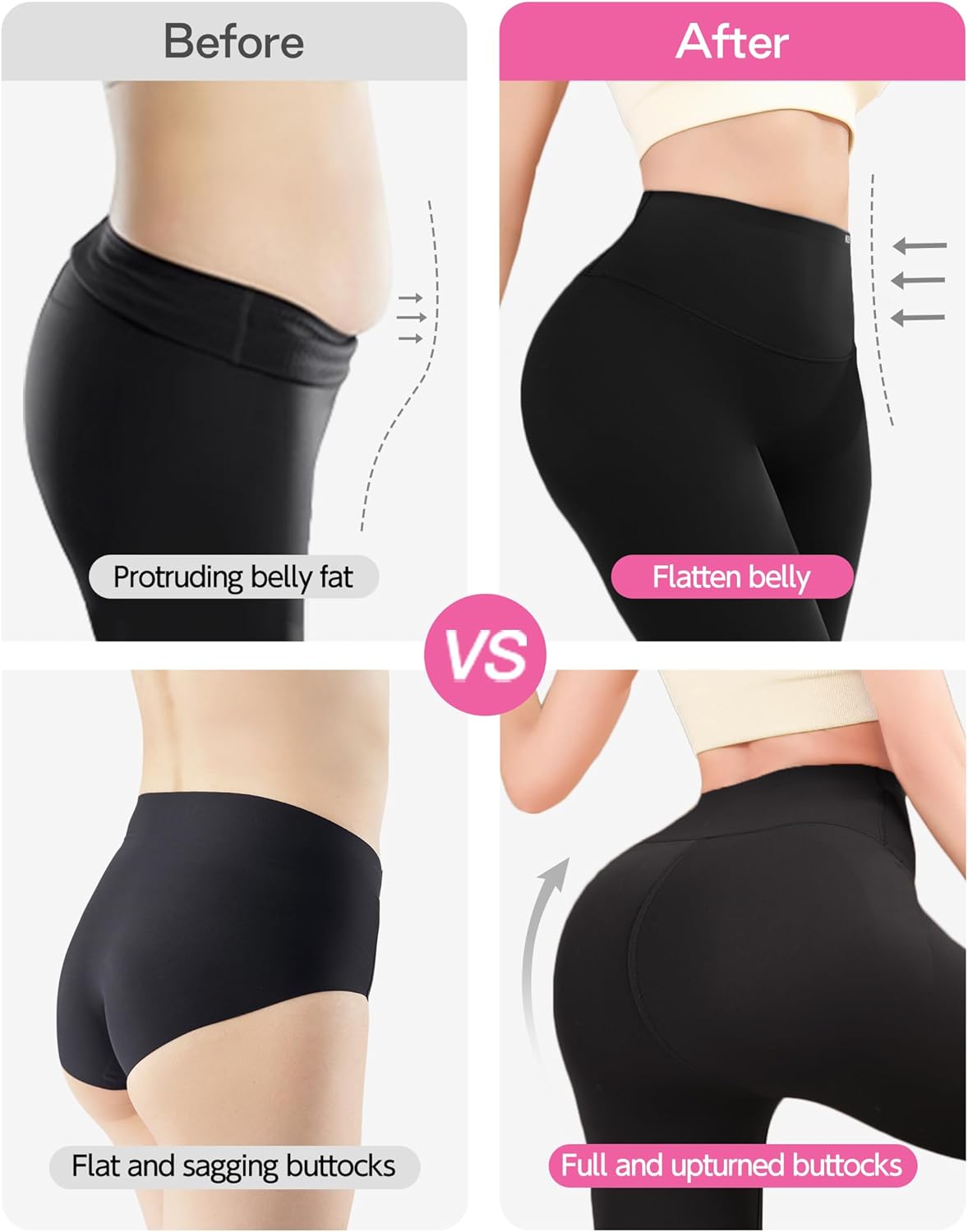 Leggings for Women Tummy Control Butt Lift High Waisted, No Front Seam Buttery Soft Workout Leggings for Maternity - Image 5