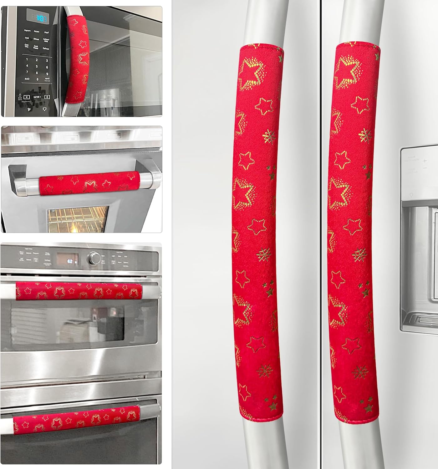 Set of 6 Washable Non-Slip Refrigerator Handle Covers – Kitchen Clean Set of 6 Washable Non-Slip Refrigerator Handle Covers – Kitchen Clean