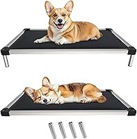 Vista 23 de FXW TitanNest - Cama elevada para perros a prueba de masticación, cuna elevada para uso en interiores, exteriores y campamentos, duradera y lavable