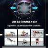 EMS Muscle Stimulator, Electric Abdominal Muscle Trainer, EMS Training Device, Muscle Stimulation with 6 Modes, 9 Intensities, USB Rechargeable Muscle Trainer, Electric for Abdomen, Arm, Leg