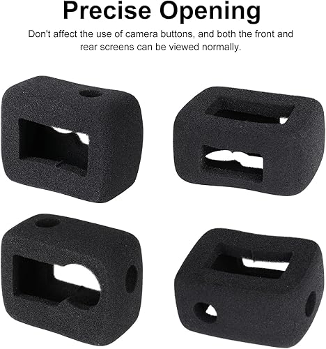 Miniatura 6 de HSU Windslayer - Funda para cámara de acción DJI Osmo Action 43, funda de marco de carcasa Windslayer, accesorio de reducción de ruido de video