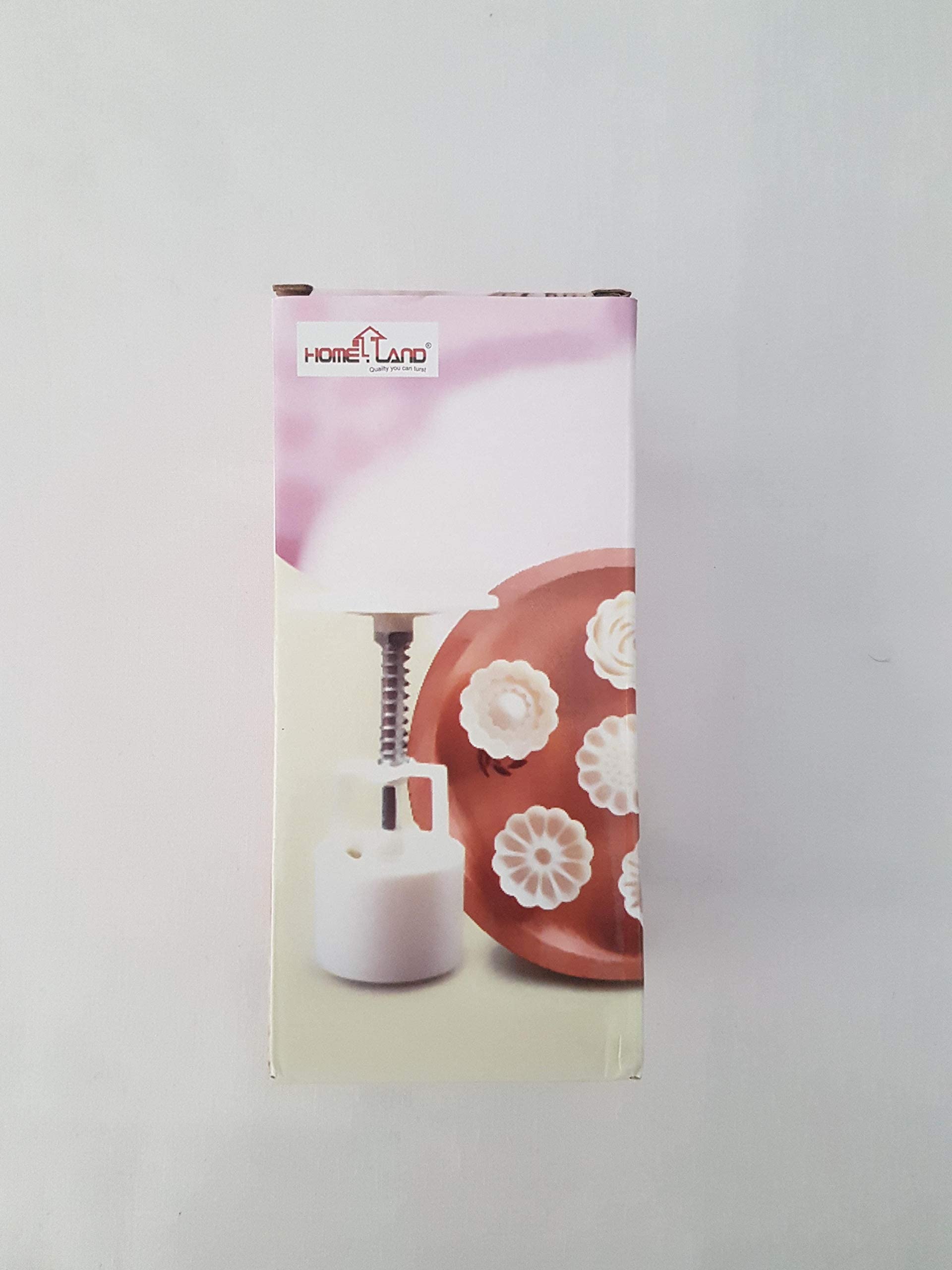 Other Moon Cake Press, 6 pcs Different Designs, White, Cookie Presses