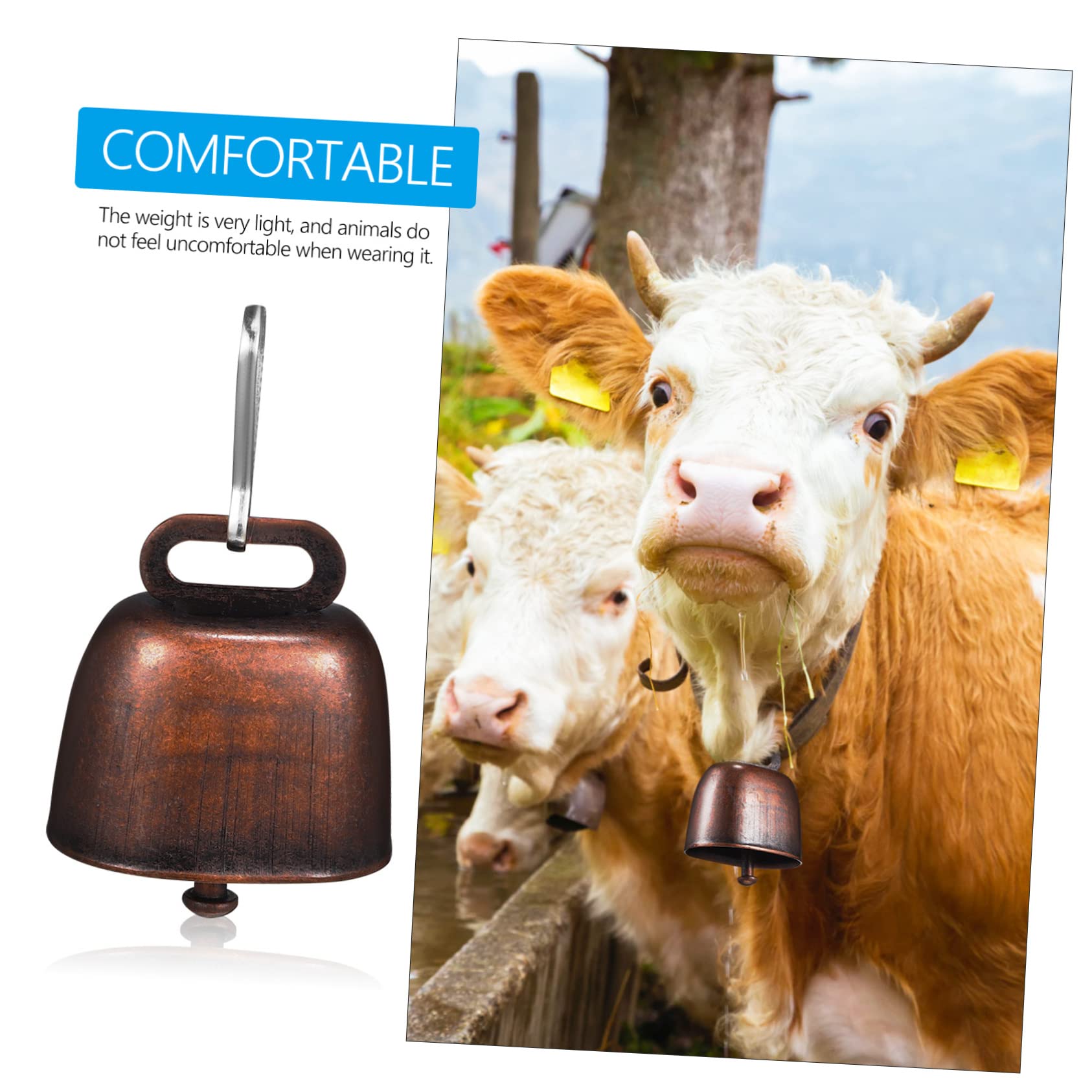 Amazon.co.jp: 12個 牛の鈴 動物の大きな鐘 プレミアムカウベル 牛の鐘